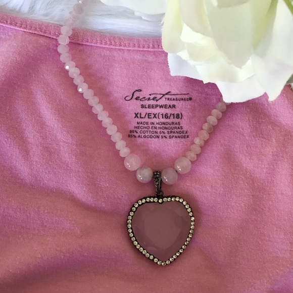 Secret Treasures Vintage Pink Tank Top & Front Tie Cardigan Size 16/18 - Picture 5 of 7